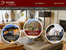 Tablet Screenshot of actionrealtyco.com